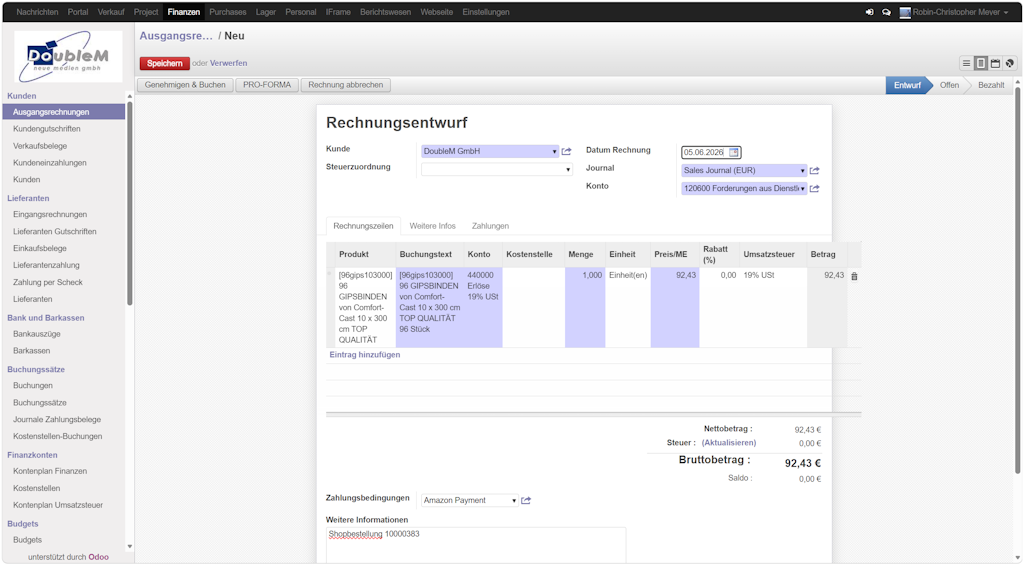 ODOO Warenwirtschaftssystem und ERP